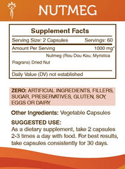 Secrets of the Tribe Nutmeg packaging front highlights clean ingredients.