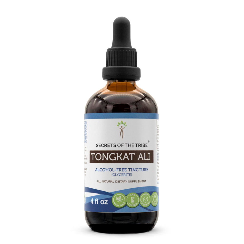 Secrets of the Tribe Tongkat Ali bottle for daily wellness.
