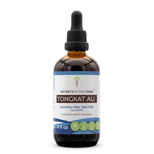 Secrets of the Tribe Tongkat Ali bottle for daily wellness.