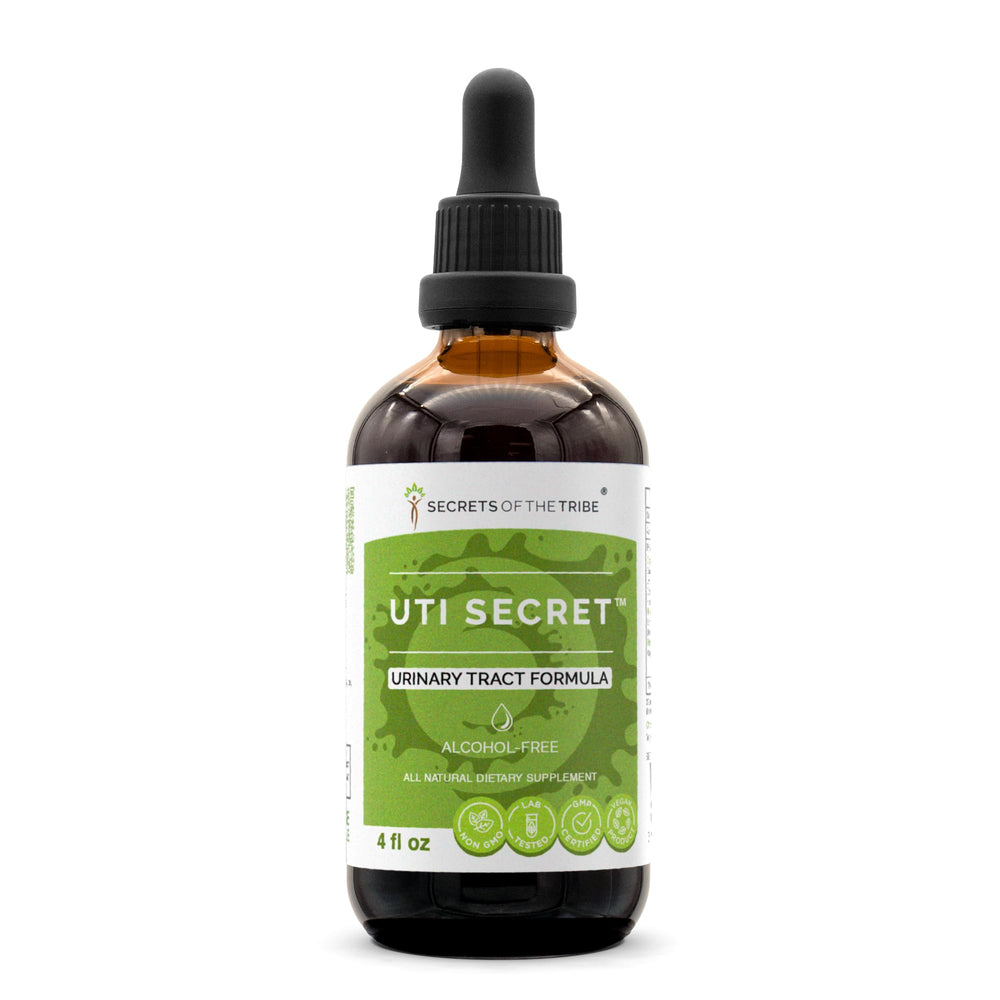 Secrets of the Tribe UTI Secret bottle pour for easy daily dosing
