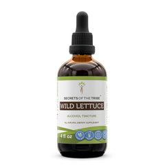 Secrets of the Tribe Wild Lettuce Tincture bottle for daily wellness routines.