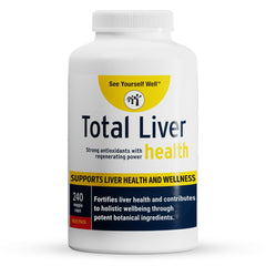 See Yourself Well Total Liver Health bottle with milk thistle capsules for daily liver support.