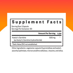 Seeking Health Acetyl-L-Carnitine capsules close-up; brain health potential