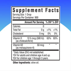 Seeking Health D3 + K2 drops dropper delivering precise daily dose.
