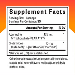 Close-up of Seeking Health Energy Nutrients lozenge texture
