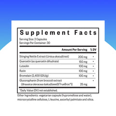 Seeking Health HistaminX capsules closeup for easy daily use.