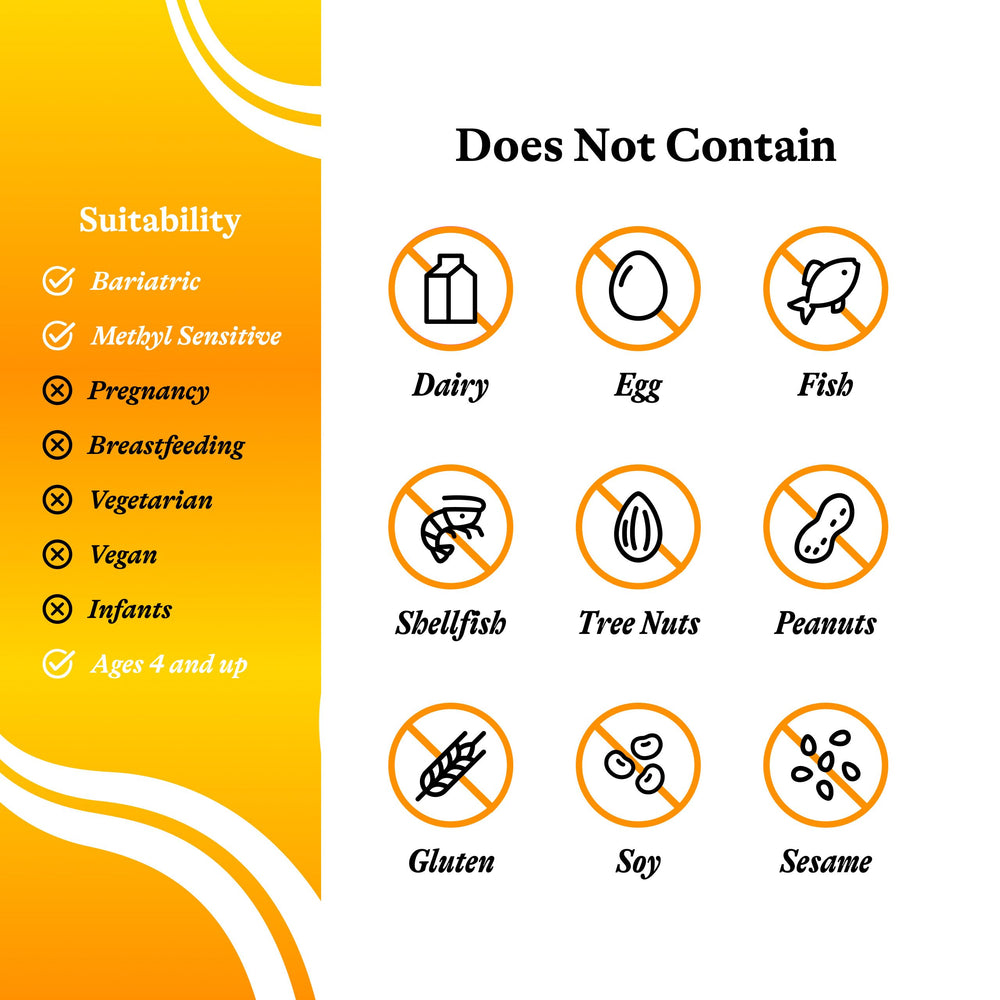 Seeking Health label highlighting vitamin D and K2 for bone support