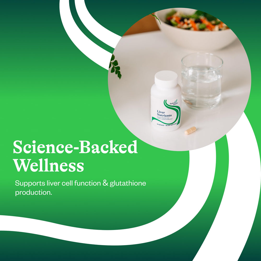 capsule featuring alpha-lipoic acid for antioxidant support in Seeking Health Liver Nutrients.