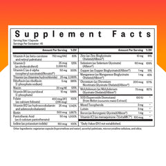 Seeking Health One MF capsules close-up showing vegetarian capsules