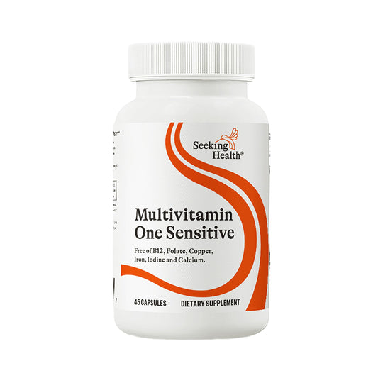 Seeking Health One Sensitive bottle front view for daily antioxidant support