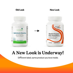 Seeking Health One Sensitive quality seal and testing information on bottle