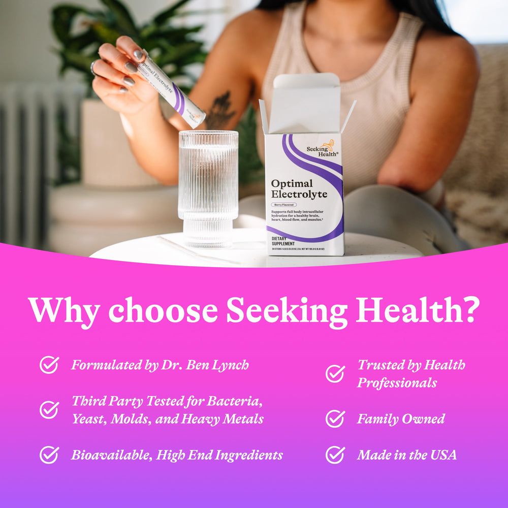 Seeking Health Optimal Electrolyte Sticks athlete after training hydration option