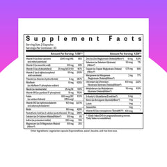 Seeking Health Prenatal Essentials MF capsules close-up highlights vegetarian methyl-free capsules.