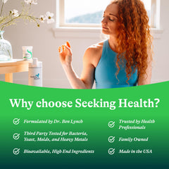 Daily-use scene featuring Seeking Health ProBiota Bifidobacterium for routine gut health.