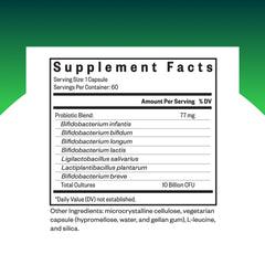 Seeking Health ProBiota HistaminX bottle label close-up highlighting histamine support.