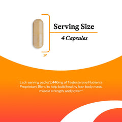 Seeking Health Testosterone Nutrients label detail emphasizes safety and quality.
