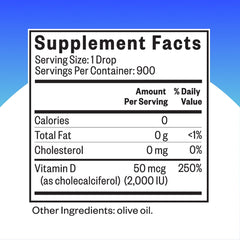 Seeking Health Vitamin D3 Drops dropper dispensing liquid for easy dosing.