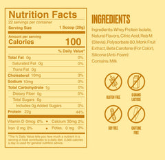 SEEQ Clear Whey Isolate Mango Pineapple ingredient closeup with protein blend