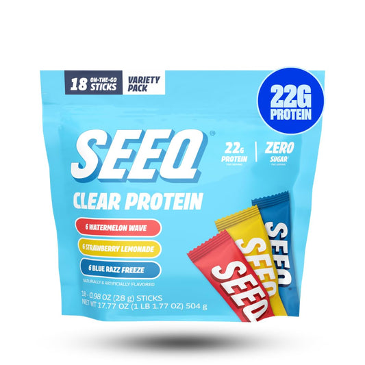 Seeq Clear Whey Isolate Pack ready for a light, refreshing protein dose.