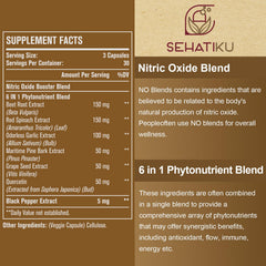 SehatiKu Nitric Oxide pills closeup ready for daily use