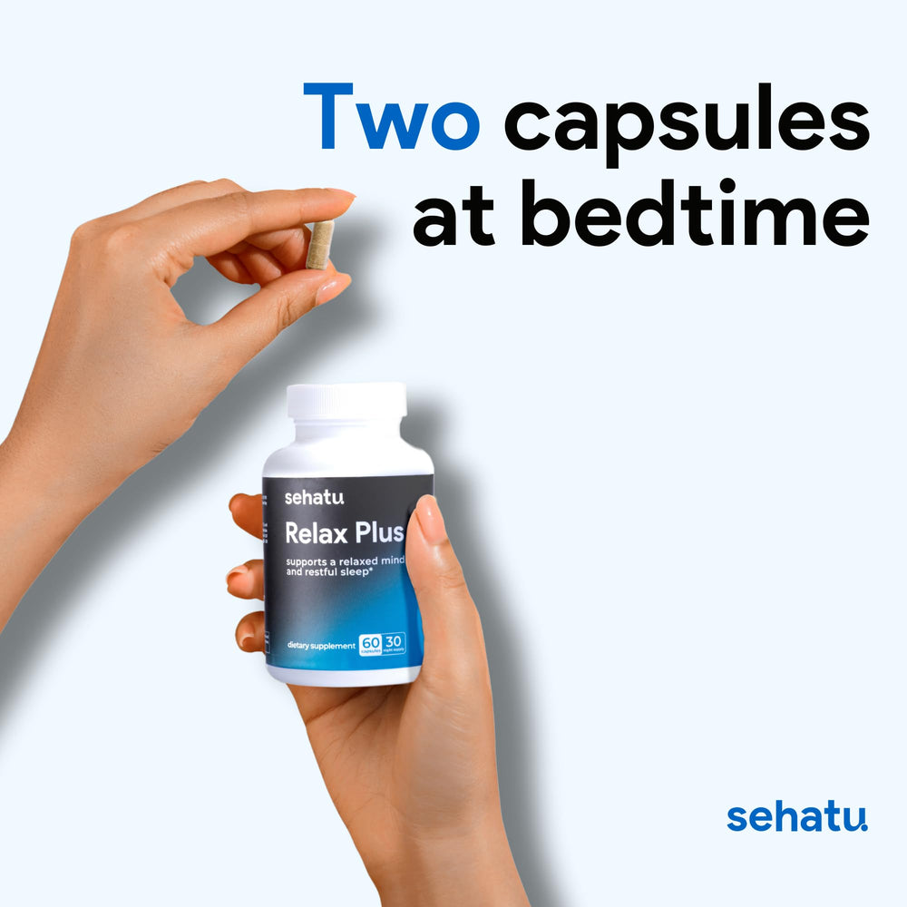 SEHATU Relax Plus near a bedside table for a calming routine