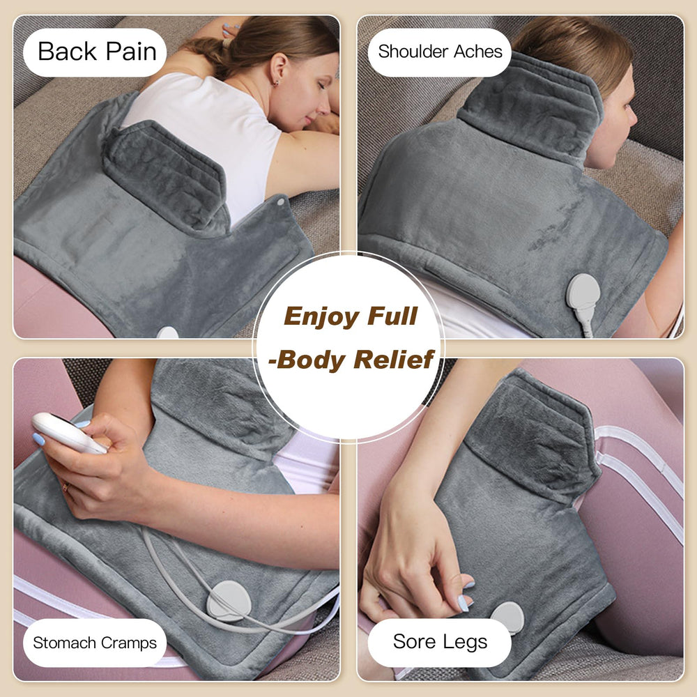 SEISSO micro-glass beads fill heat pad for contouring support