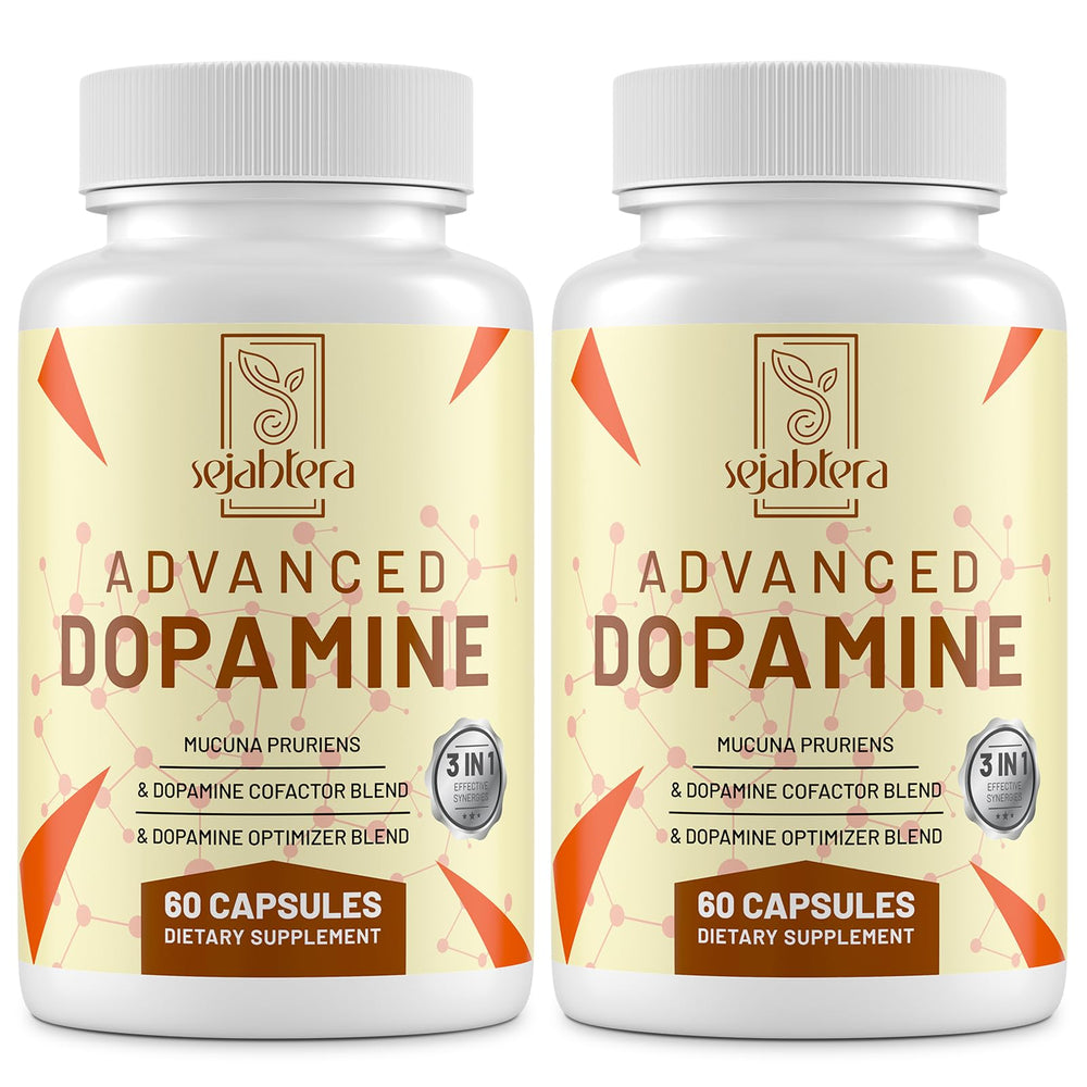 Sejahtera Dopamine Supplement bottle for daily wellness and mood support.