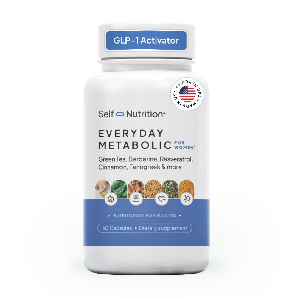 SELF NUTRITION GLP-1 Berberine bottle for natural appetite control.