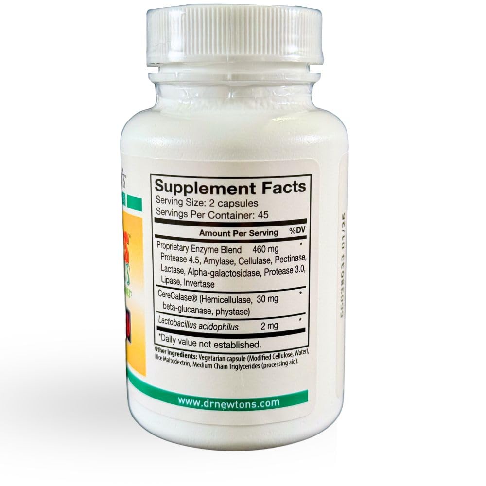 SelfCare+ Nu-Zymes Plus label closeup with GMP and USA manufacturing assurance