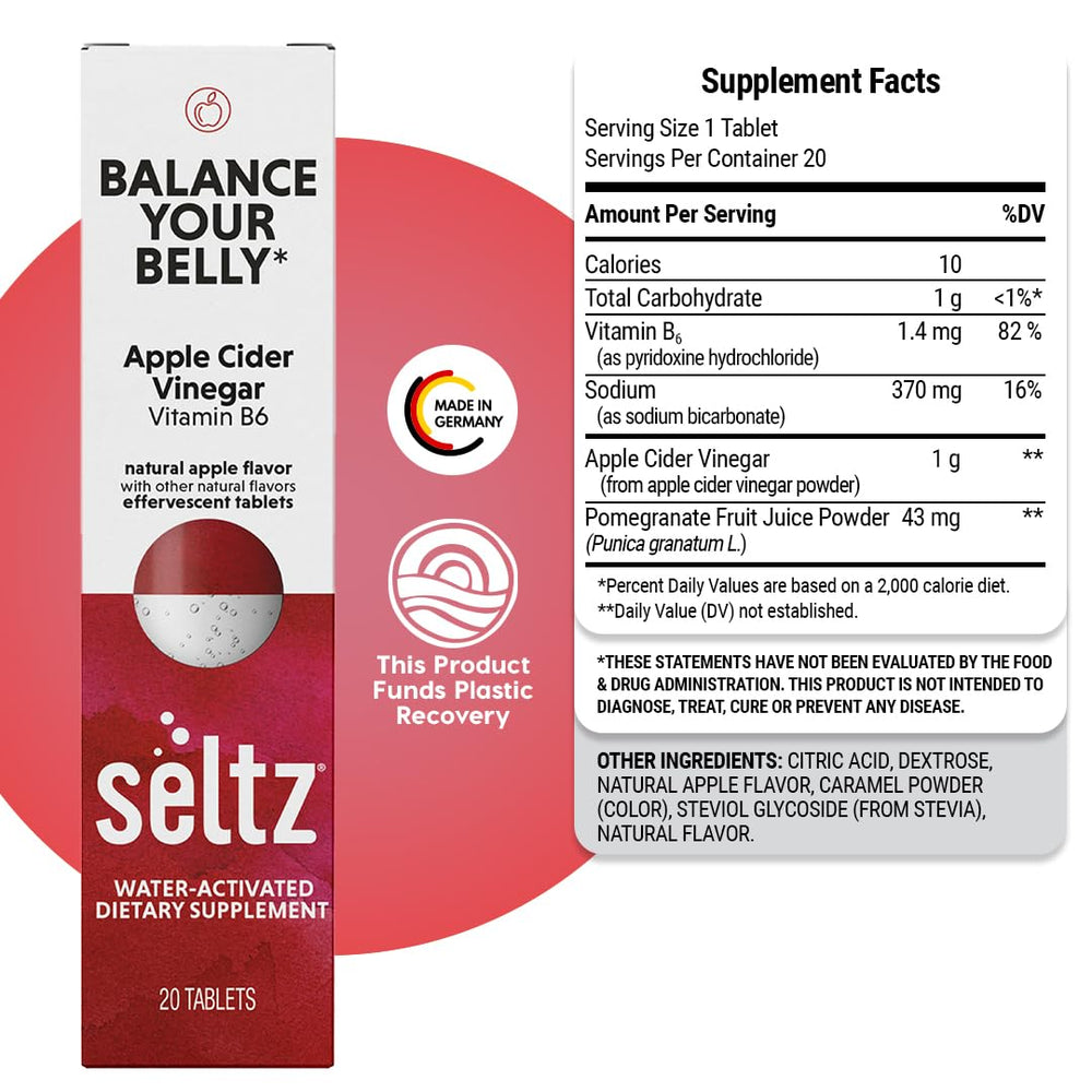 Seltz Balance Your Belly bottle and packaging designed for everyday convenience
