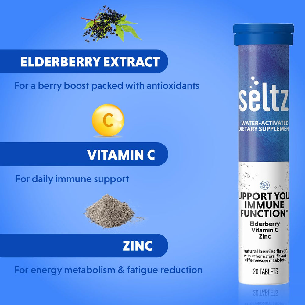 Seltz elderberry extract ingredient highlight for daily use.