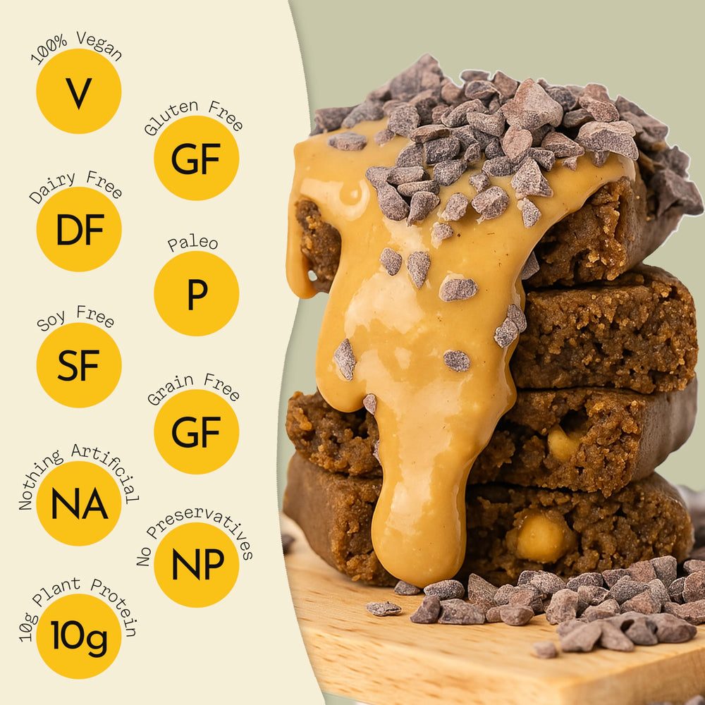 Send Bars Banana Bread bar with greens visual indicating added greens