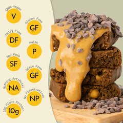 Send Bars Banana Bread bar with greens visual indicating added greens