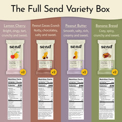 Send Bars lemon cherry bar close-up highlighting tangy flavor for active days