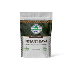 SENIOR KAVA micronized instant kava powder in an easy-to-use 8 oz jar