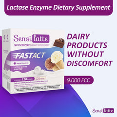 SENSI LATTE lactose-friendly breakfast, lunch, and dinner option.