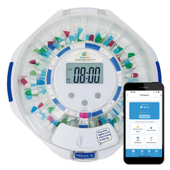 Senyerkare 28-day Bluetooth pill dispenser for easy dosing and remote monitoring