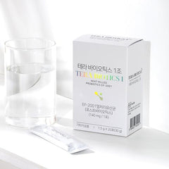 SEOULIFE Terabiotics stick dissolving in mouth for quick, water-free consumption.