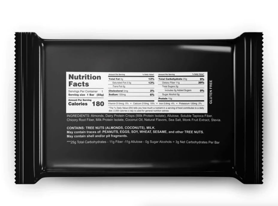 Sepe Nutrition Protein Treat on a plate as a fiber-rich snack.