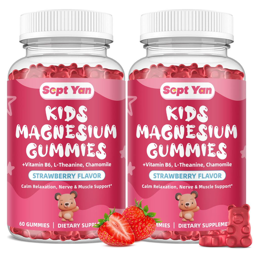 SEPT YAN Kids Magnesium Gummies bottle front view for calm support