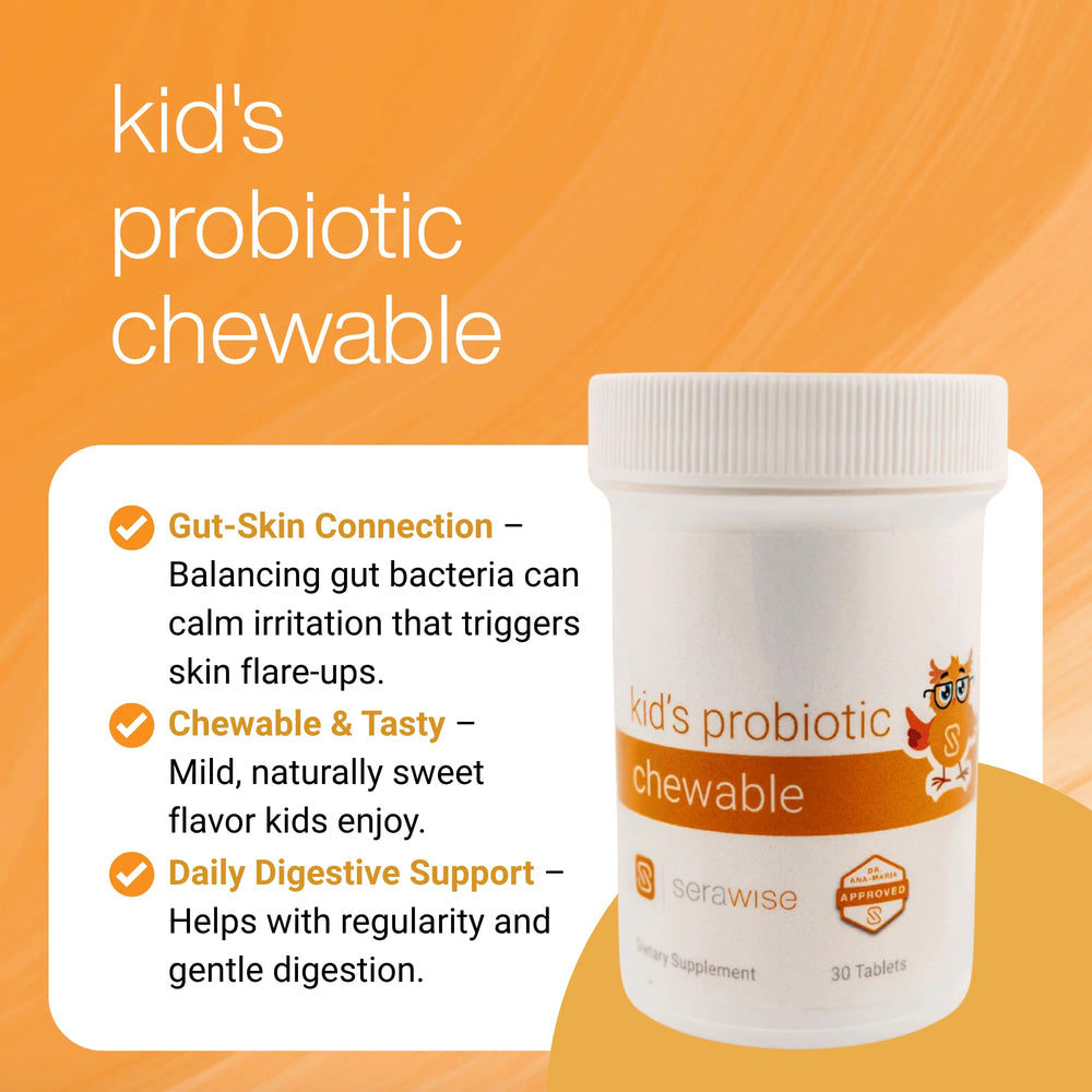 Serawise mixed-berry flavor chewable is kid-friendly