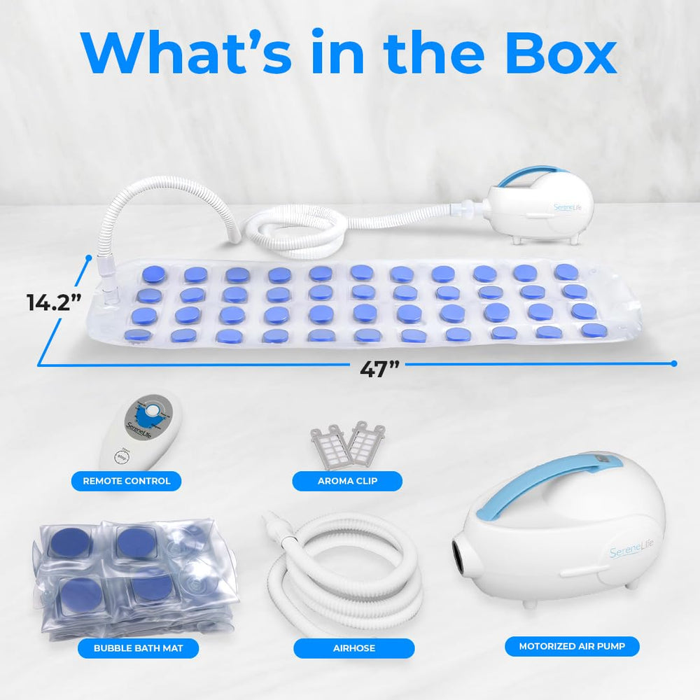 SereneLife remote-control lets you adjust bubbles without leaving the tub