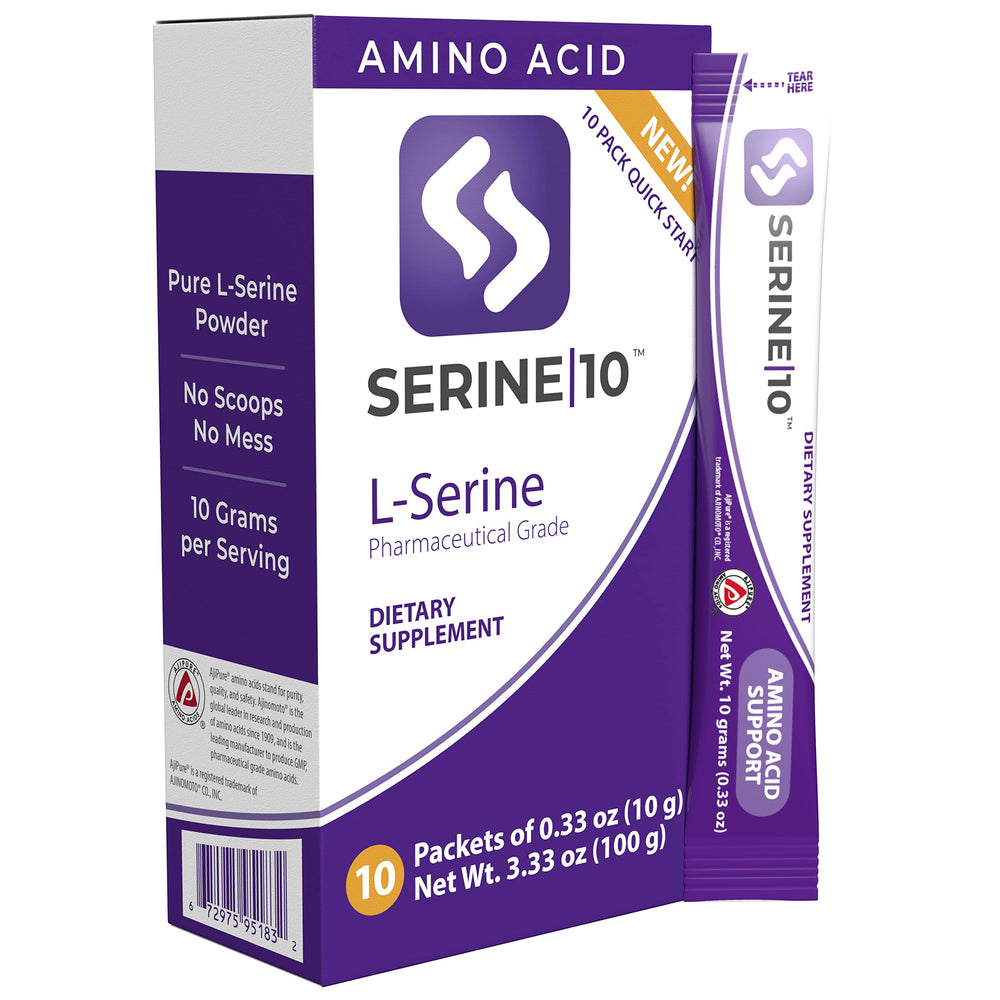 Graphic of neurons and serotonin pathways with SERINE10