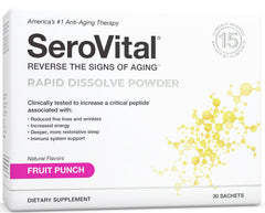 Serovital Rapid Dissolve Powder fruit punch tub for easy daily use