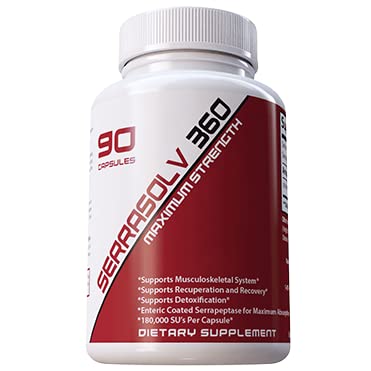 Serrasolv 360 label display, GMP quality and American manufacturing.
