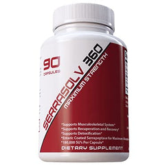 Serrasolv 360 label display, GMP quality and American manufacturing.