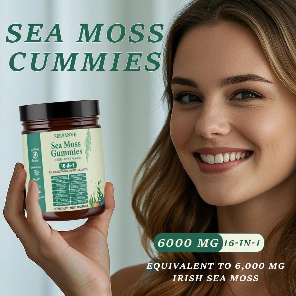 SERSANVE Black Seed Oil gummies showing immune vitality potential.