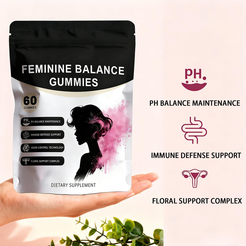SERSANVE Feminine Balance vegan ingredients image communicates clean, allergen-free wellness.