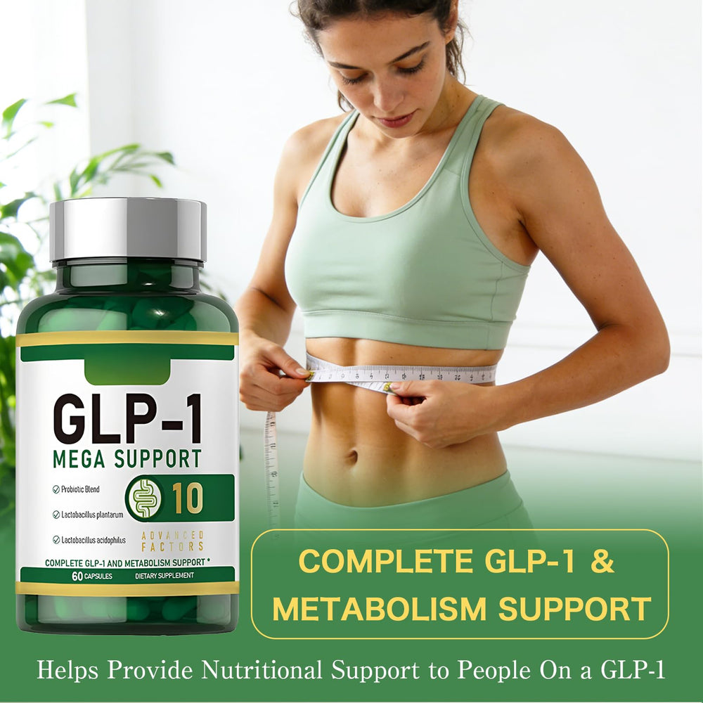 SERSANVE GLP-1 probiotic gut-health illustration suggests improved digestion balance.