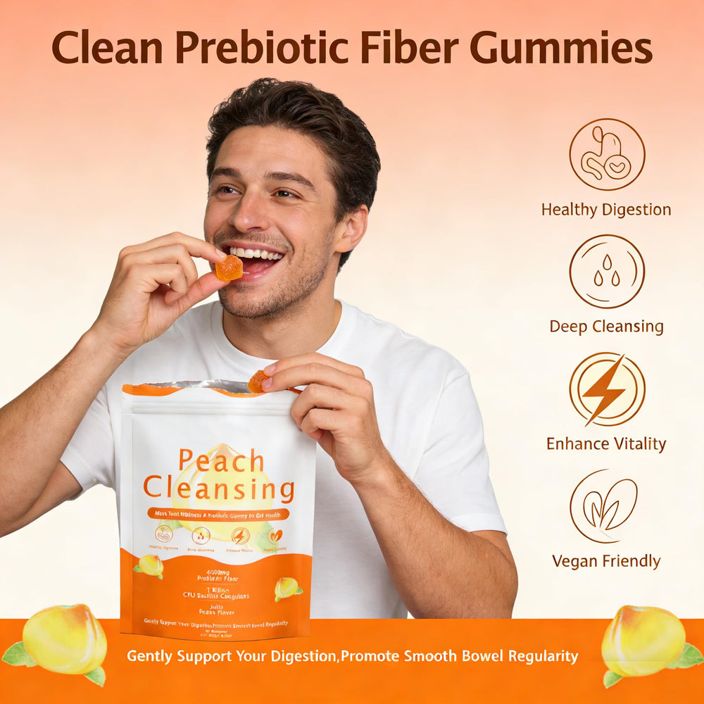 A man takes two SERSANVE gummies during a busy workday for daily energy support.